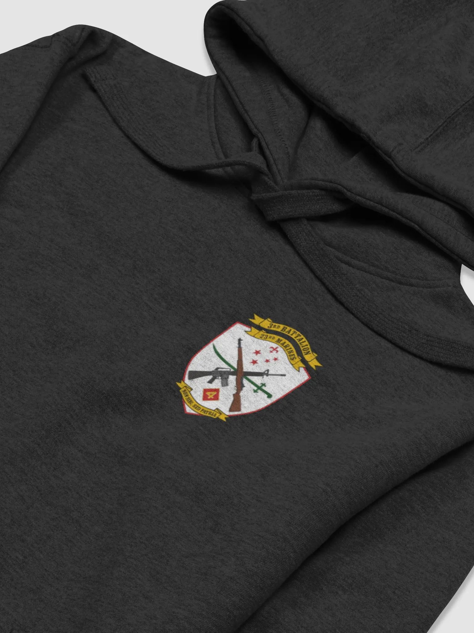 3rd Battalion 23rd Marines Dark Hooded Sweatshirt product image (3)