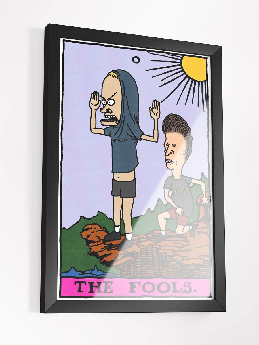 Cornholio Beavis and Butthead Fool Tarot Card Framed Print product image (3)