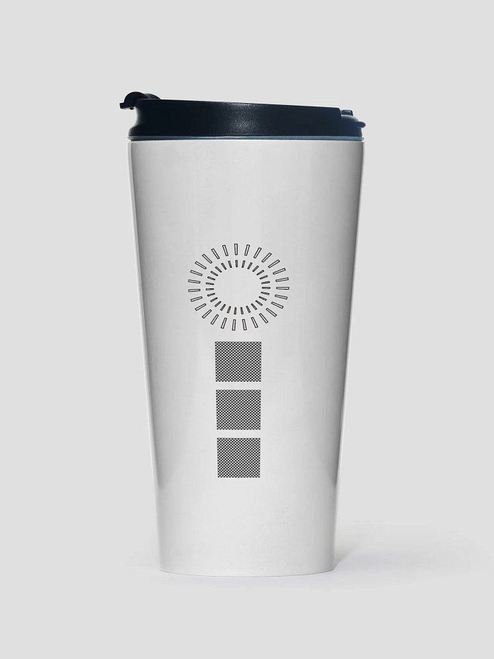 Squares and Circle Stainless Steel Travel Mug product image (1)