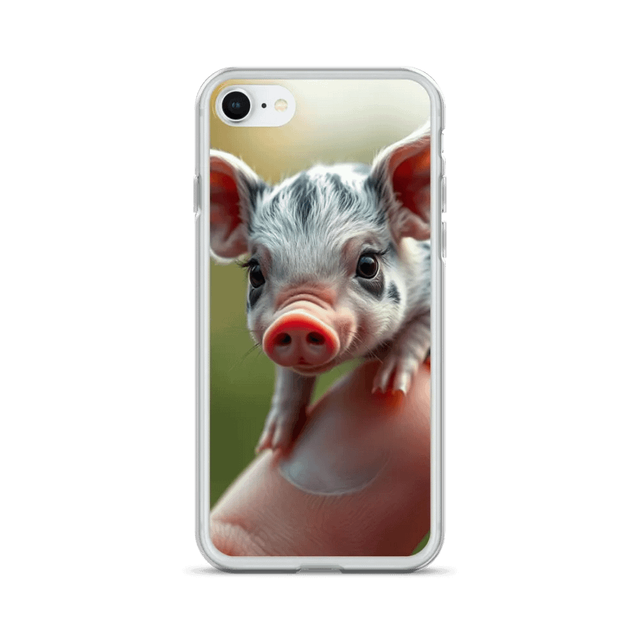 Piglet Perched on a Finger iPhone® Clear Case product image (24)