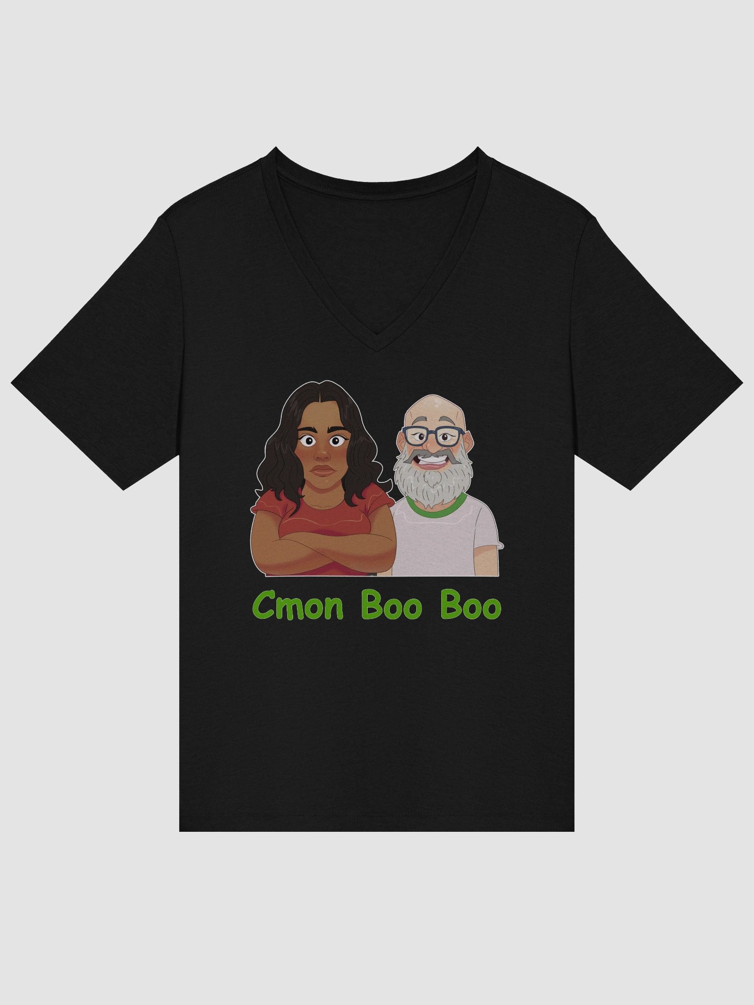 Women's Jasmine and Kevin V Neck Tee Shirt product image (19)