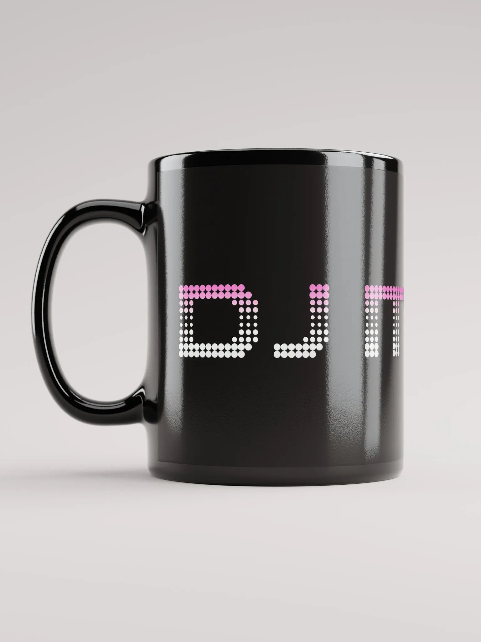 DJ Megu Logo Black Glossy Mug product image (6)
