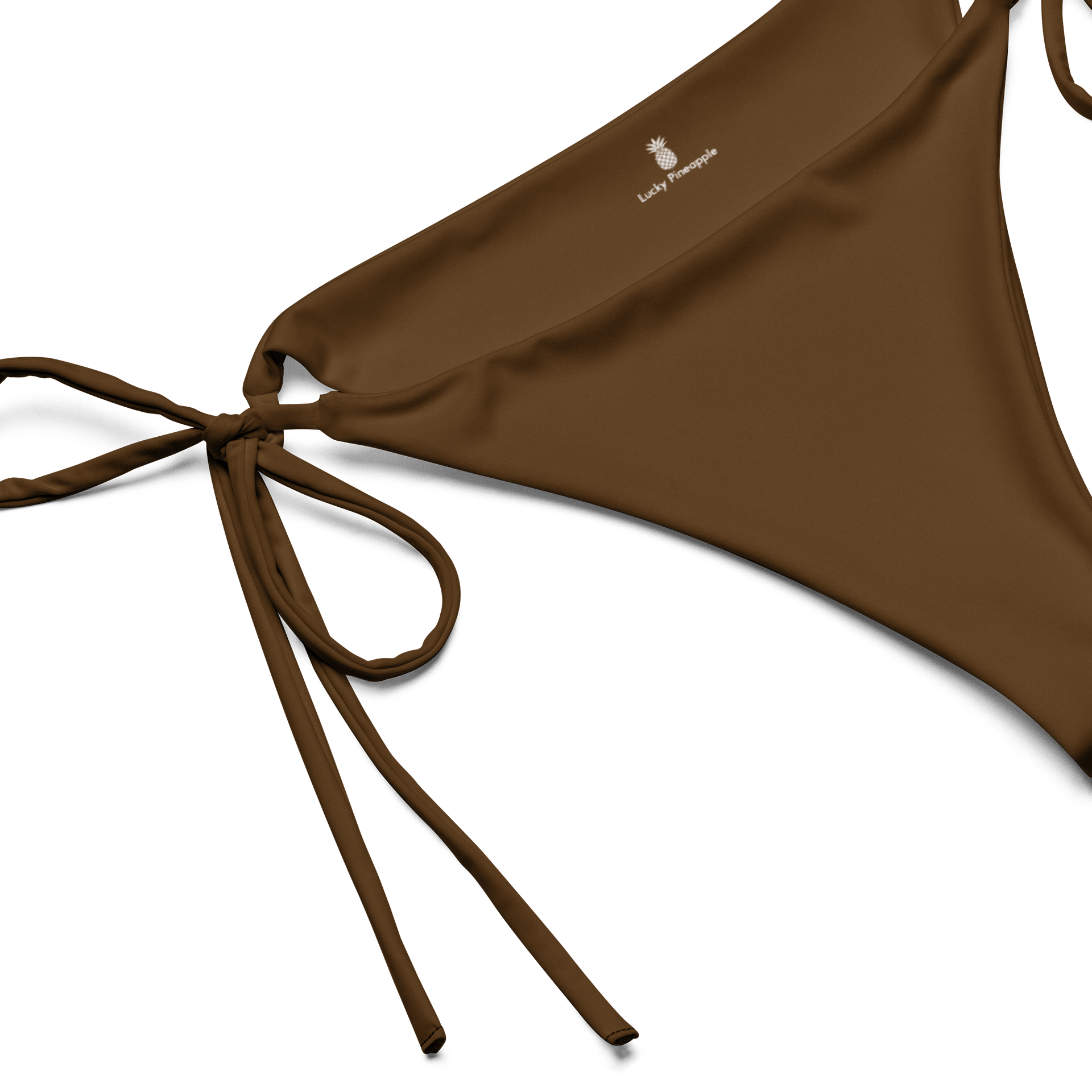 Chestnut Brown Solid Color String Bikini Bottom product image (1)