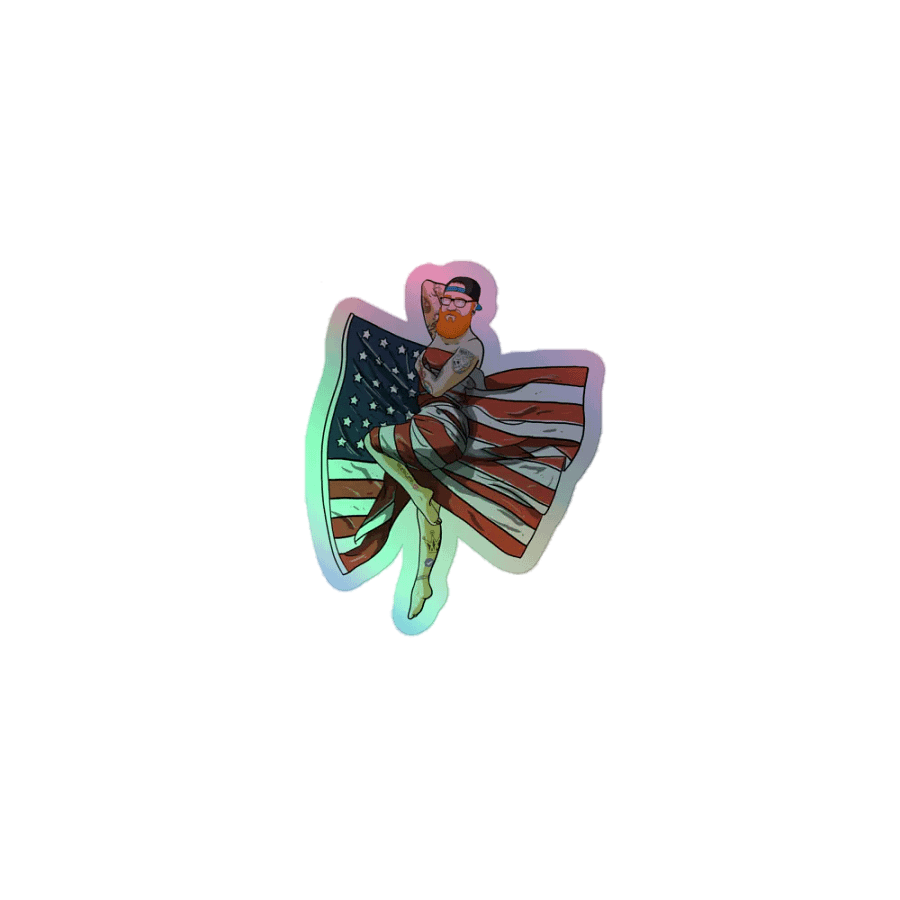 Baddie Pinup Holo Sticker product image (1)