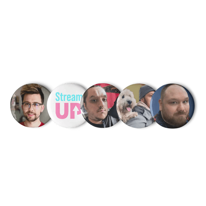 Team StreamUP Pin Button Set product image (1)