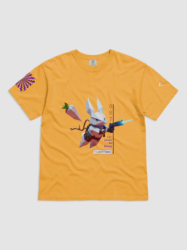 Cyborg Bunny 007 T-Shirt | Funny Geek Graphic Tee – Retro Hacker Gift for Coders & Gamers product image (1)
