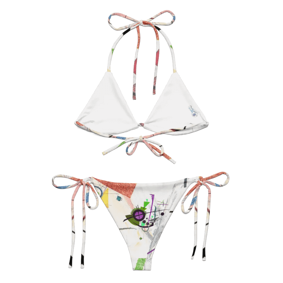 Abstract Lithographic Pattern Design String Bikini - V1 product image (5)