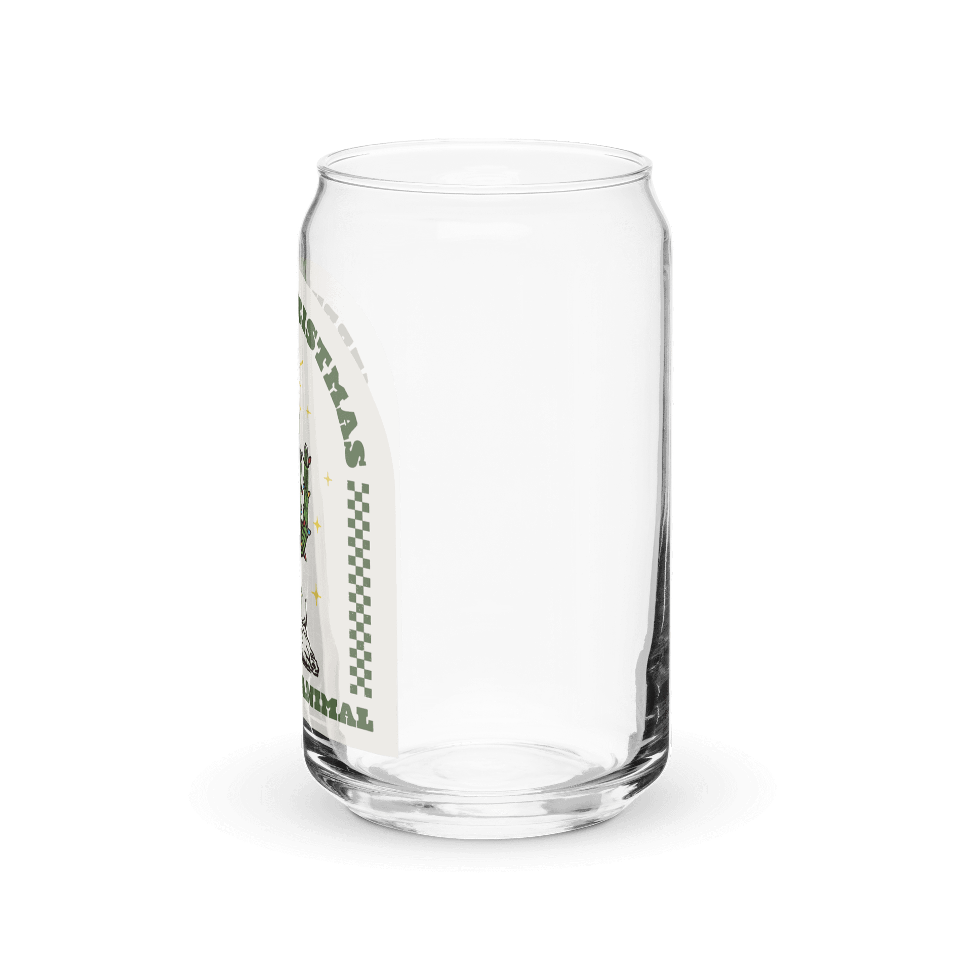 merry christmas ya feral animal glass cup product image (4)