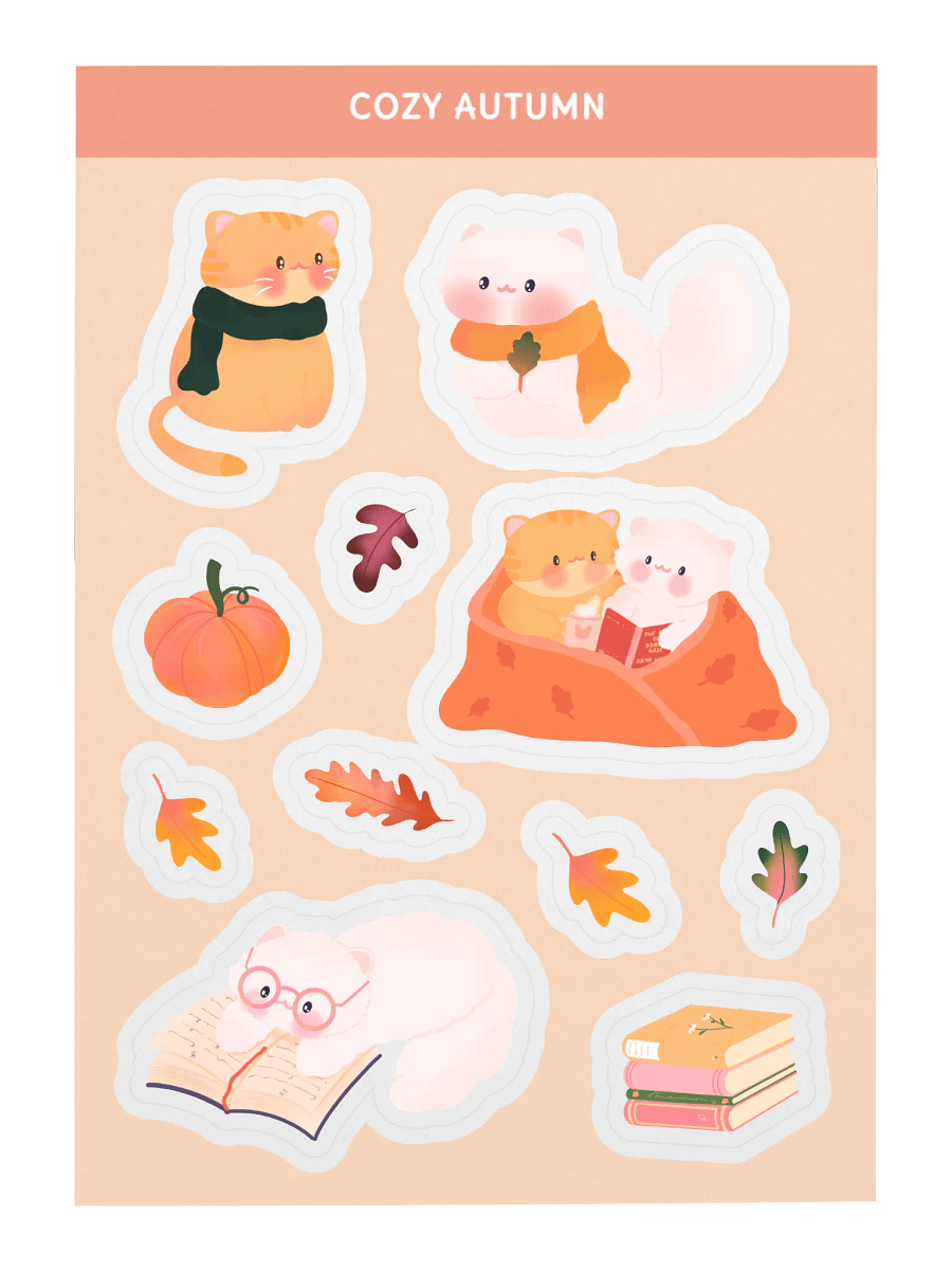Cozy Autumn Sticker Sheet product image (2)