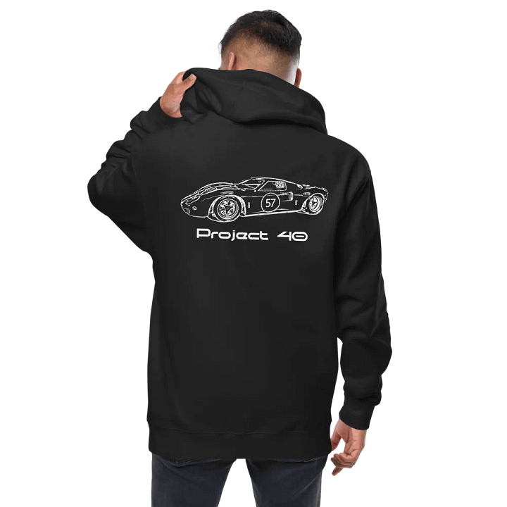The Project 40 - Zip up Hoodie (White Text) product image (1)