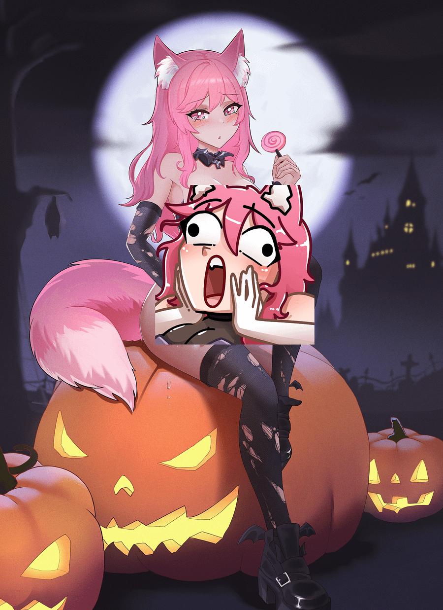 LIMITED TIME - RPG - Akihiko - NSFW - All Hallows Eve Pumpkin Meeting - Print product image (1)