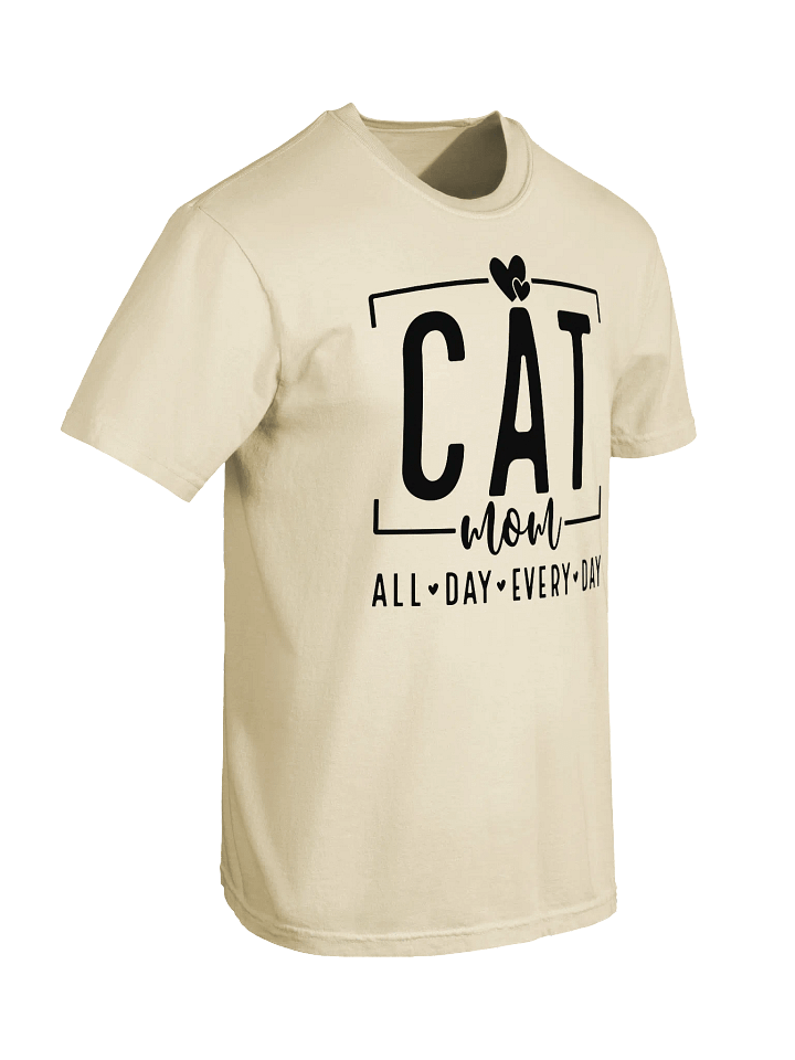 Cat Mom T-Shirt – Relaxed Fit Heavyweight Unisex Cotton T-Shirt product image (2)
