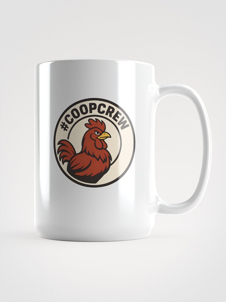 Confident Rooster White Glossy Mug product image (1)