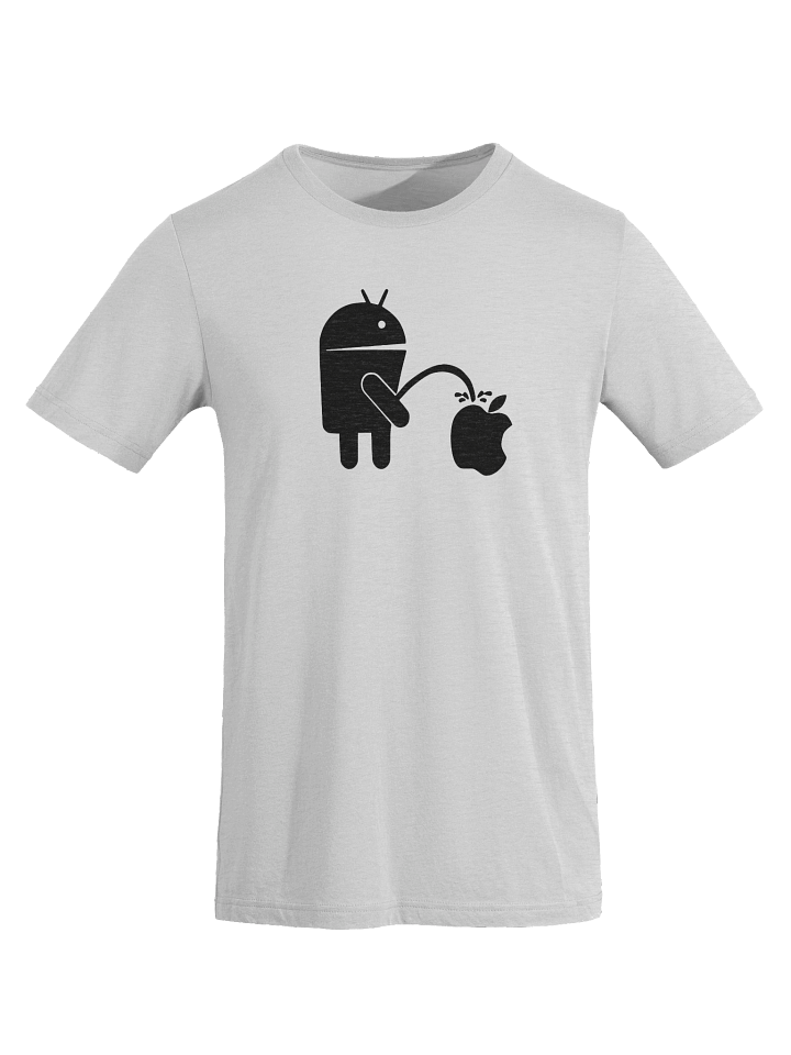 Android Peeing on Apple Logo T-Shirt product image (1)