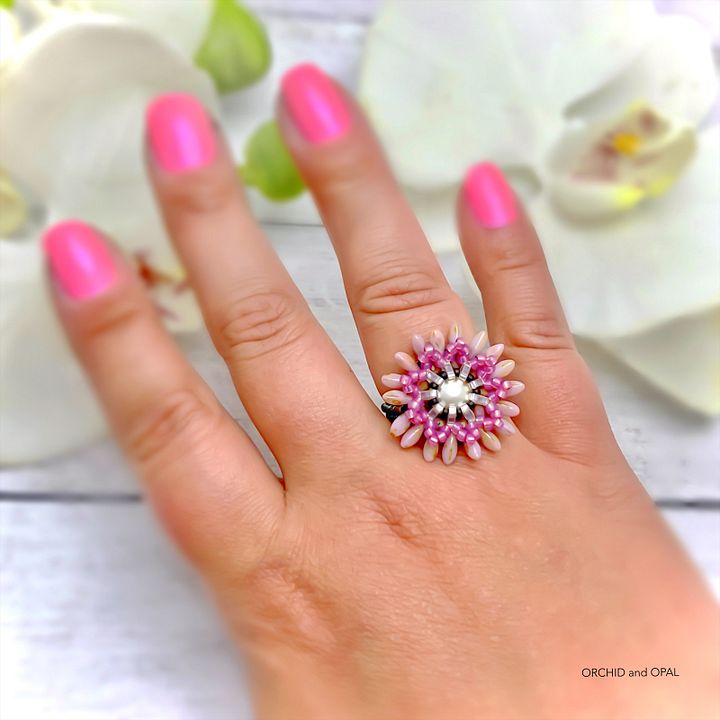 Digital Beading Pattern – Cherry Blossom Festival Ring product image (1)