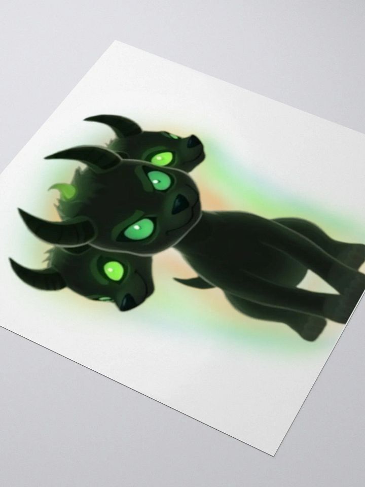 Krush's Cerberus Pup Vinyl Sticker 🐾💖 product image (3)