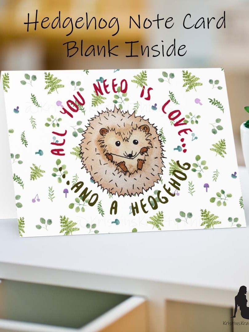 All You Need Is Love and a Hedgehog Greeting Card product image (1)