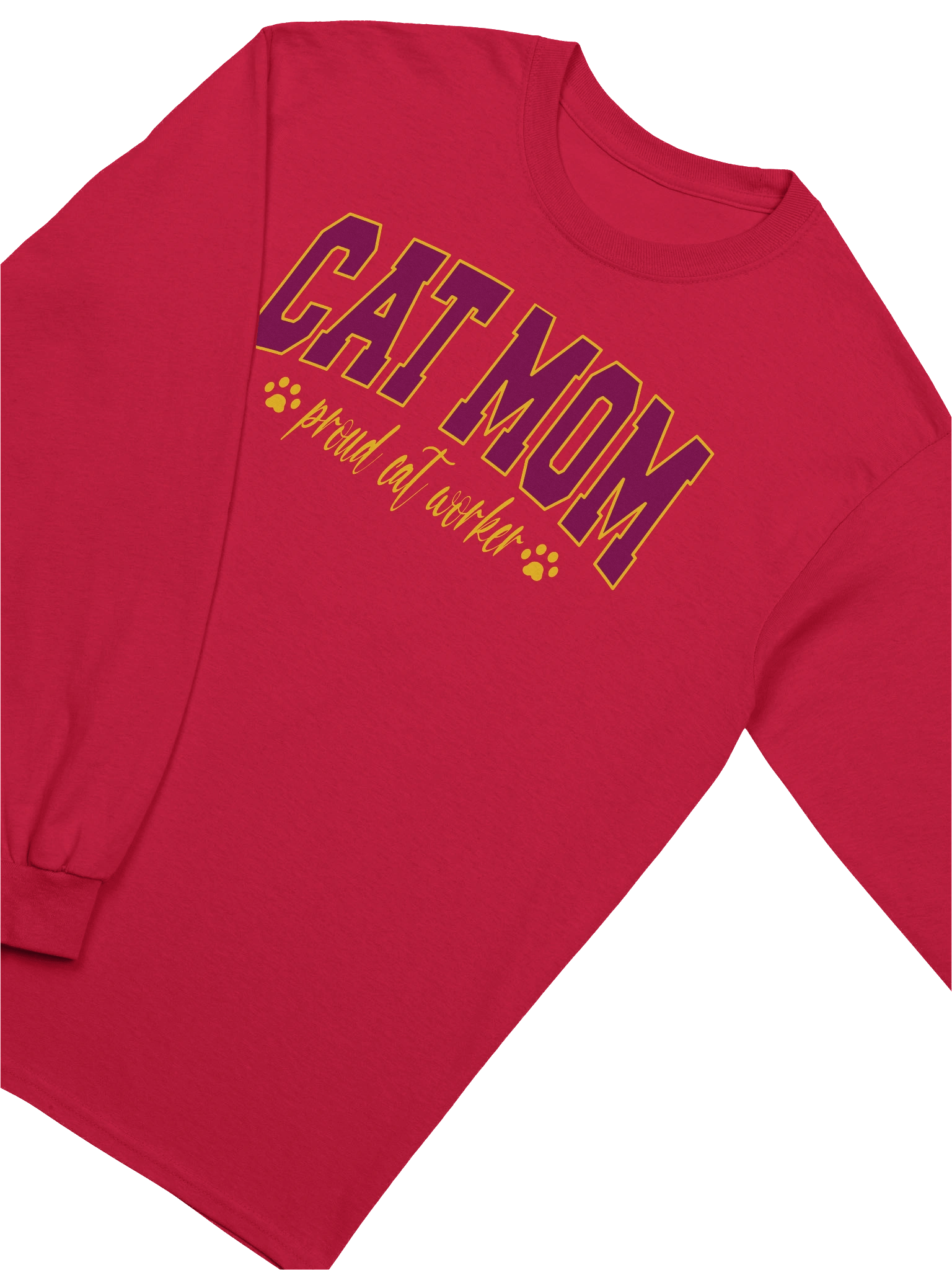 Cat Mom (proud cat worker) - Unisex Adult Long Sleeve T-shirt product image (3)