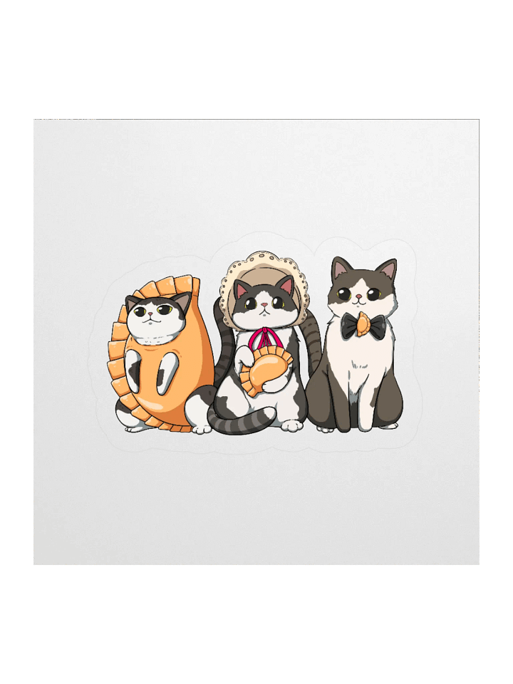 Pierogi Kitties Cut out stickers product image (1)