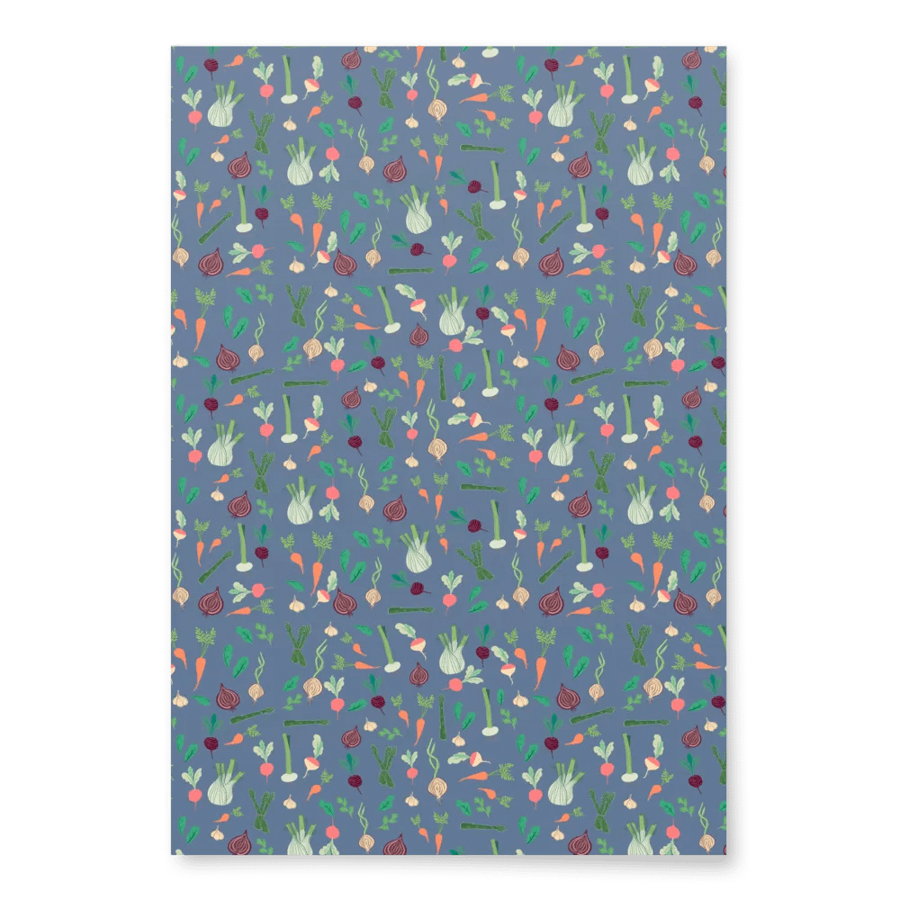 Summer Vegetable Patch Wrapping Paper product image (4)