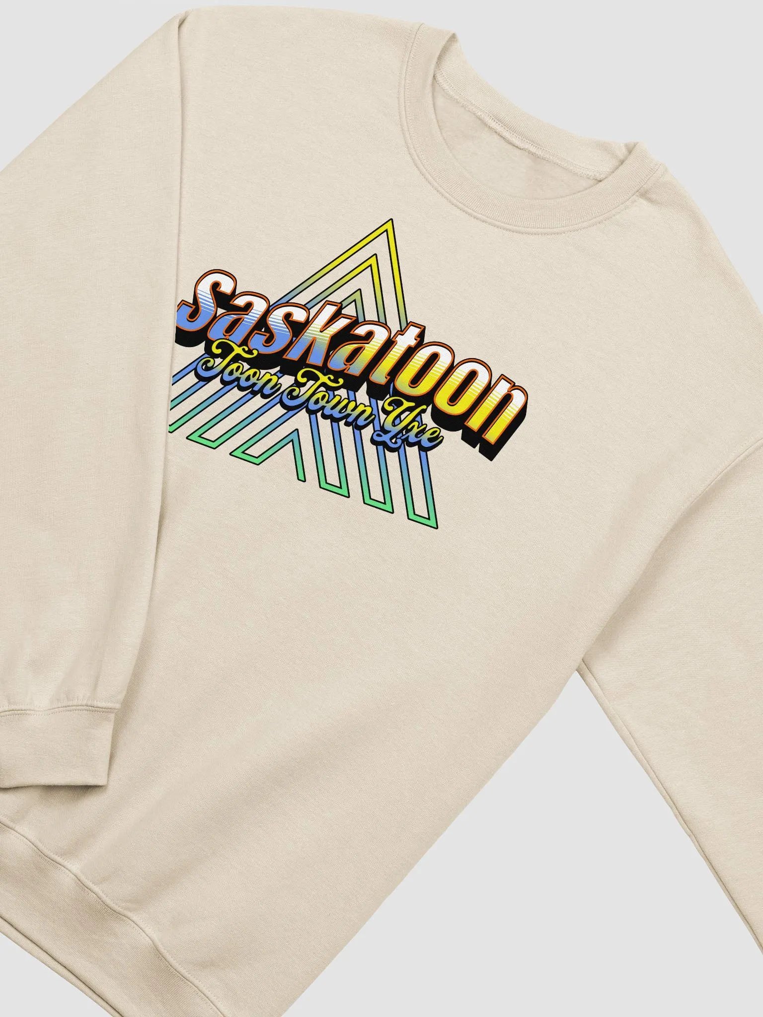 Saskatoon Toon Town Yxe Crewneck Sweatshirt product image (20)