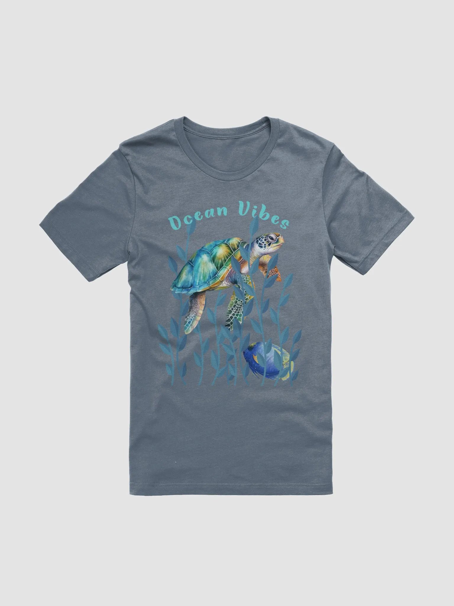 Vibrant Sea Turtle Ocean Vibes T-Shirt product image (1)