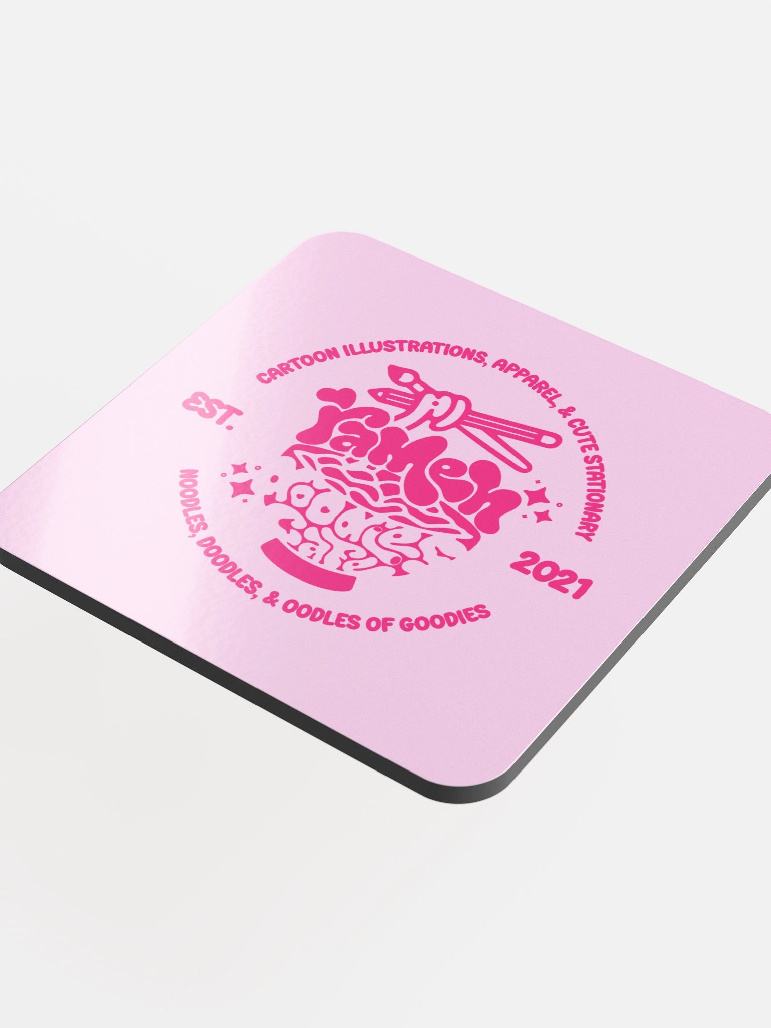 RamenDoodlesCafe Logo Coaster product image (4)