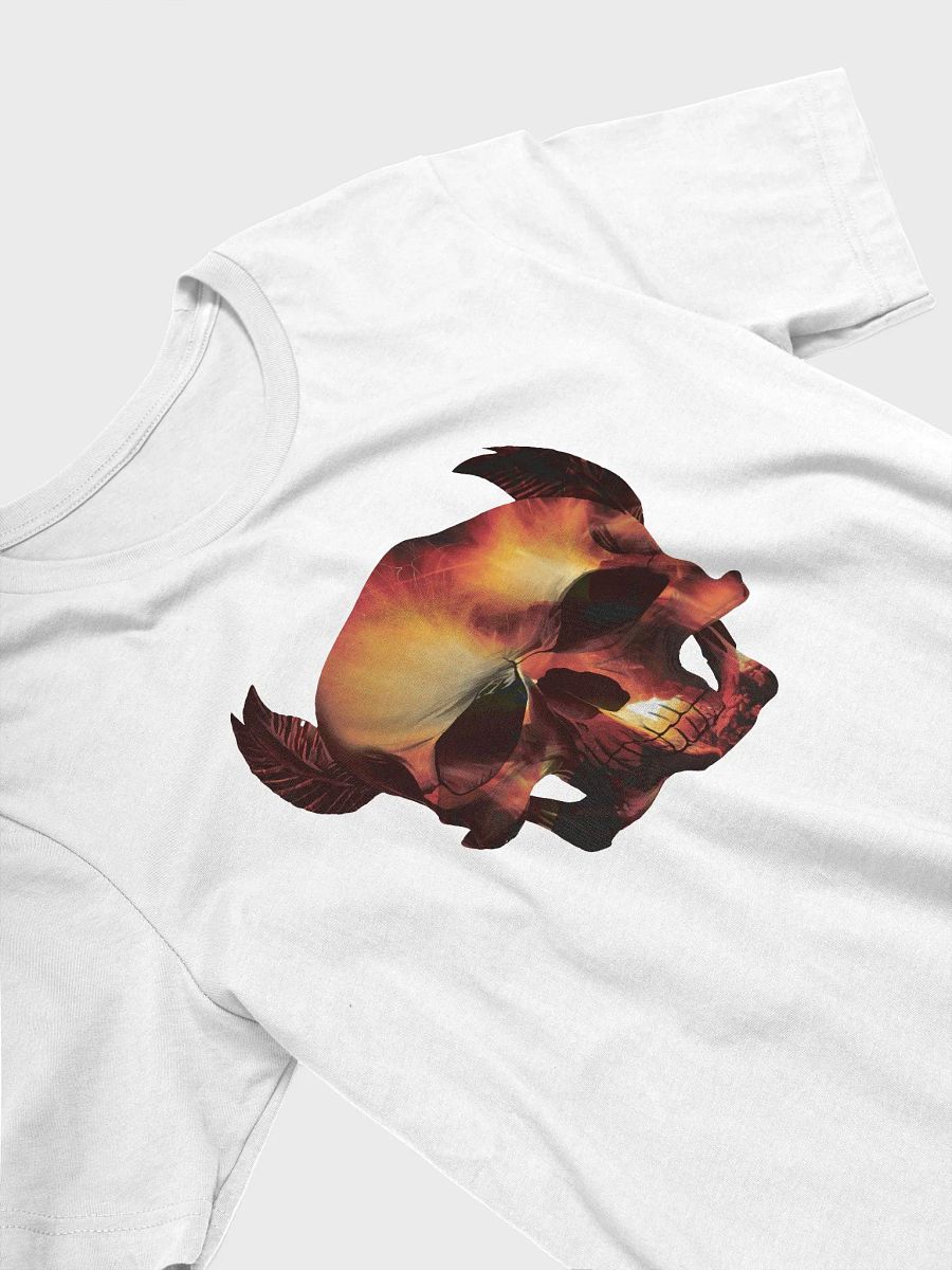 Skull with Fire Inside Skull, skulls, skull art design, skeleton, skull and bones, scary, skull tattoo, artistic skull, human skull, dark skull, bones, Halloween product image (3)