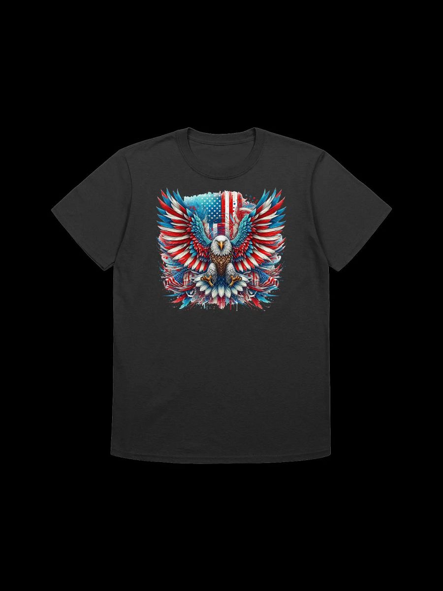 Patriotic Bald Eagle Art-American Flag Integrated Design T-Shirt product image (3)