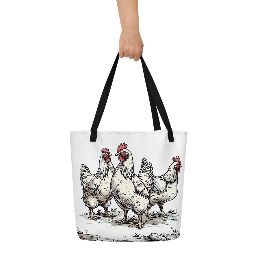 Tote Bag: Chicken Lover Farm Animals Themed Fashion Art Design product image (9)