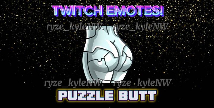 Twitch Emote PUZZLE BUTT product image (1)