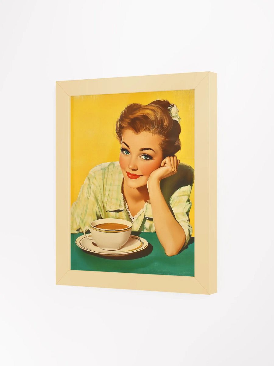 Morning Brew Framed Retro Poster - Nostalgic 1950s Coffee Print product image (52)