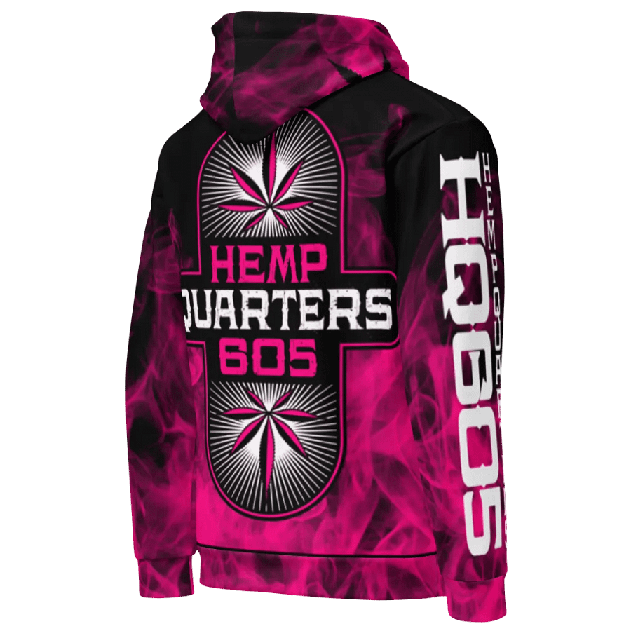 HempQuarters Pink Smoke Hoodie product image (4)