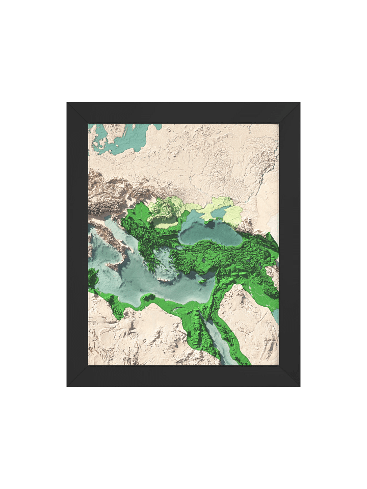 The Ottoman Empire - 1590 - Simplistic Framed Map product image (1)