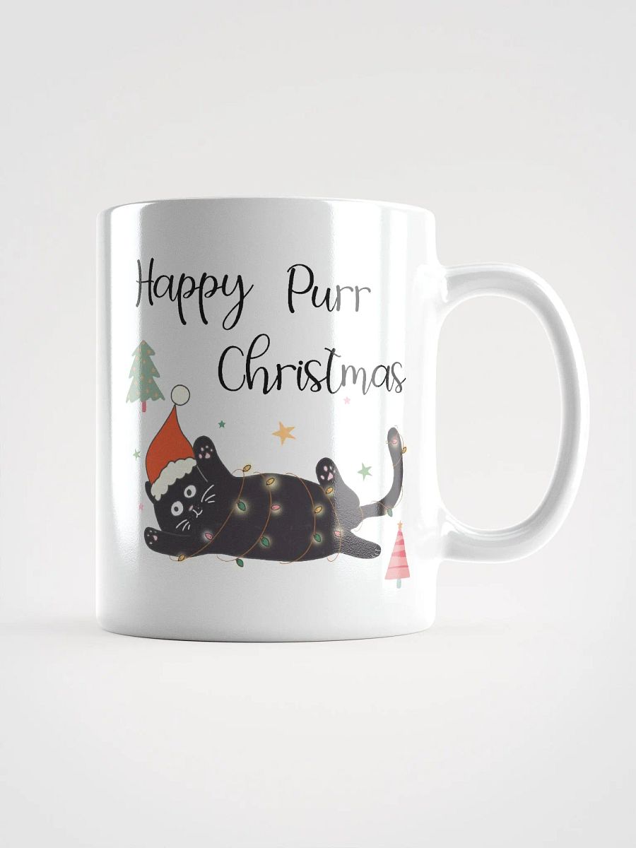 Happy Purr Christmas cat mug product image (3)
