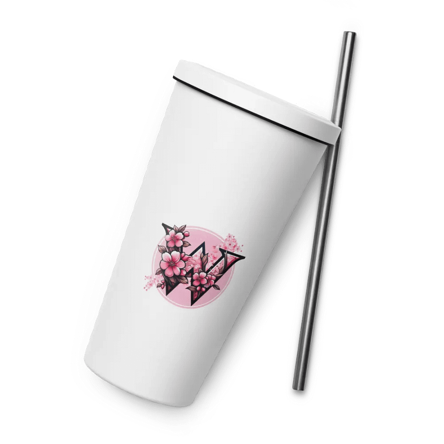 Vaso de acero inoxidable con pajita product image (9)