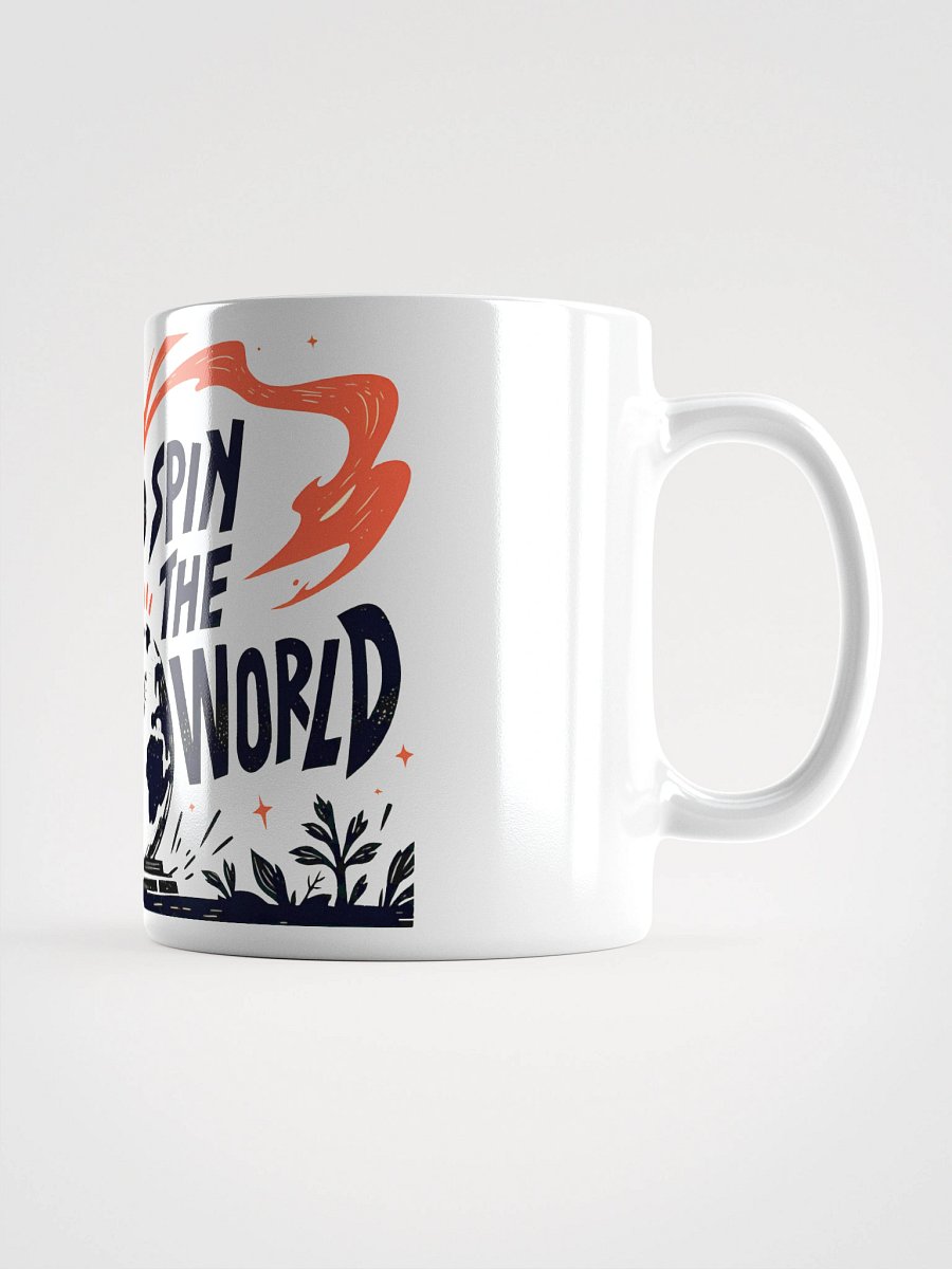 Flaming Dragon Meets Global Chaos Glossy Mug product image (1)