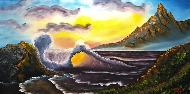 The Golden Hour (Original) 24x48 Canvas product image (1)