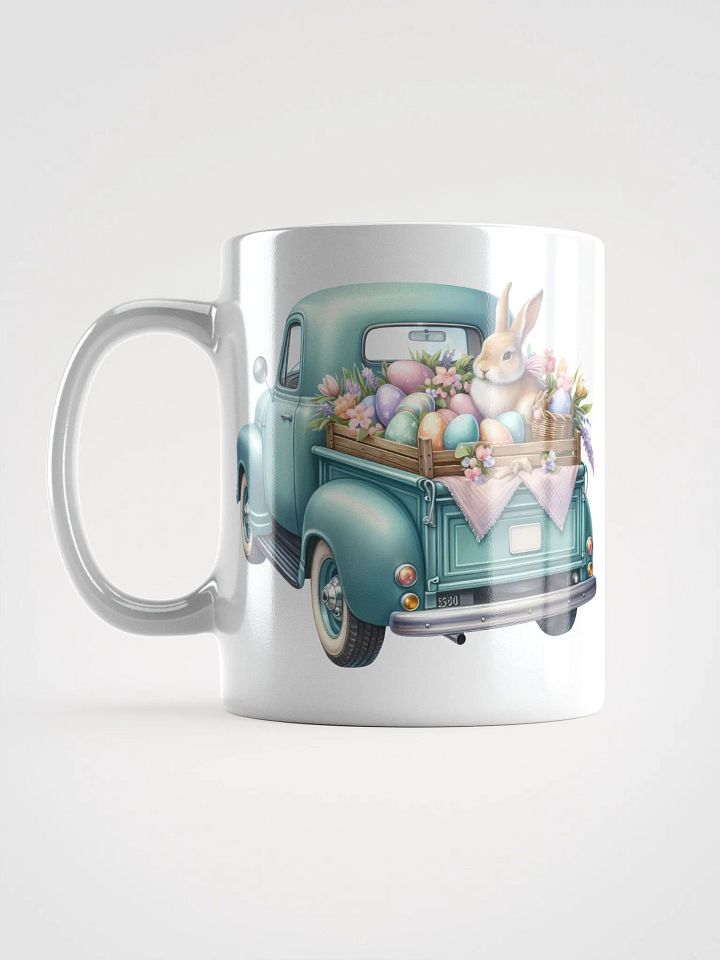 Mint Green Easter Truck - White Mug product image (2)