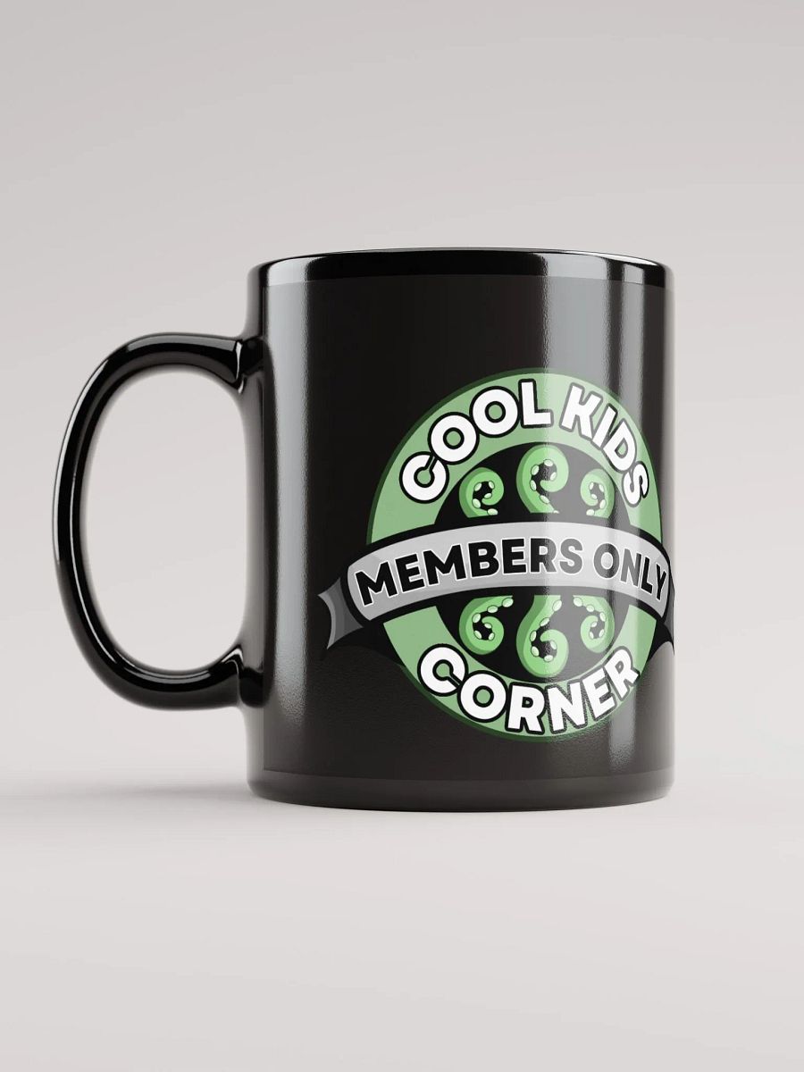 Cool Kids Corner Black Glossy Mug product image (6)