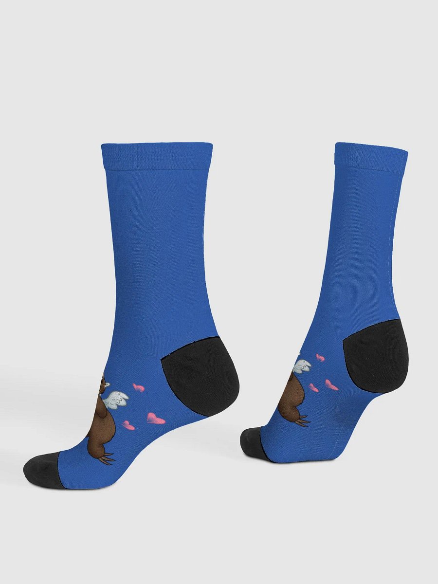 Blue Cupid Sloth Crew Socks product image (4)