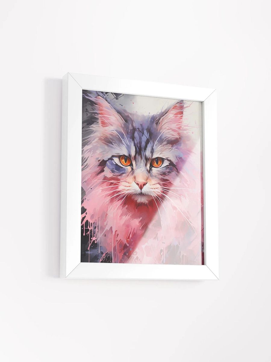 Vibrant Cat Splatter Art Poster product image (2)