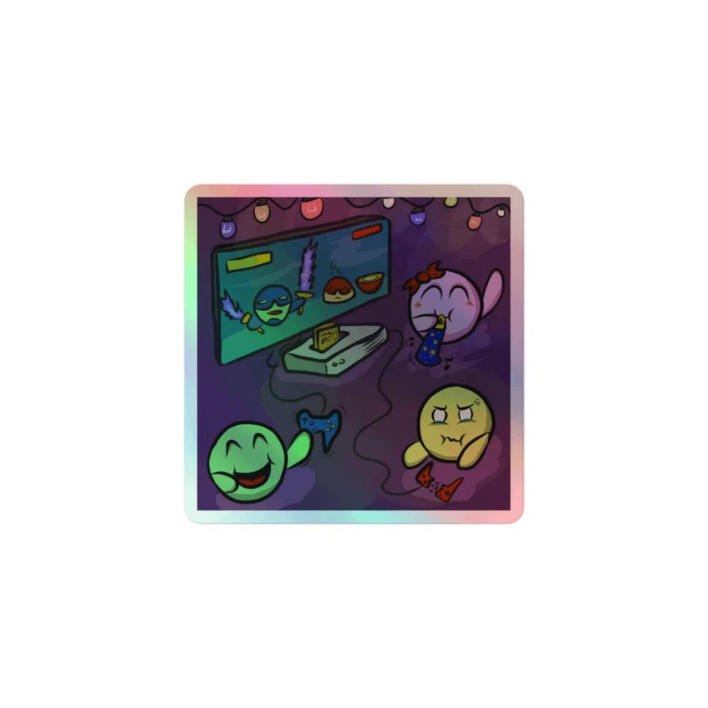 Dango Party - holo sticker product image (1)