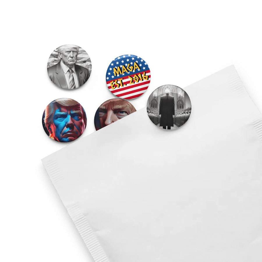 Patriotic Portrait Pin Set 5 product image (8)