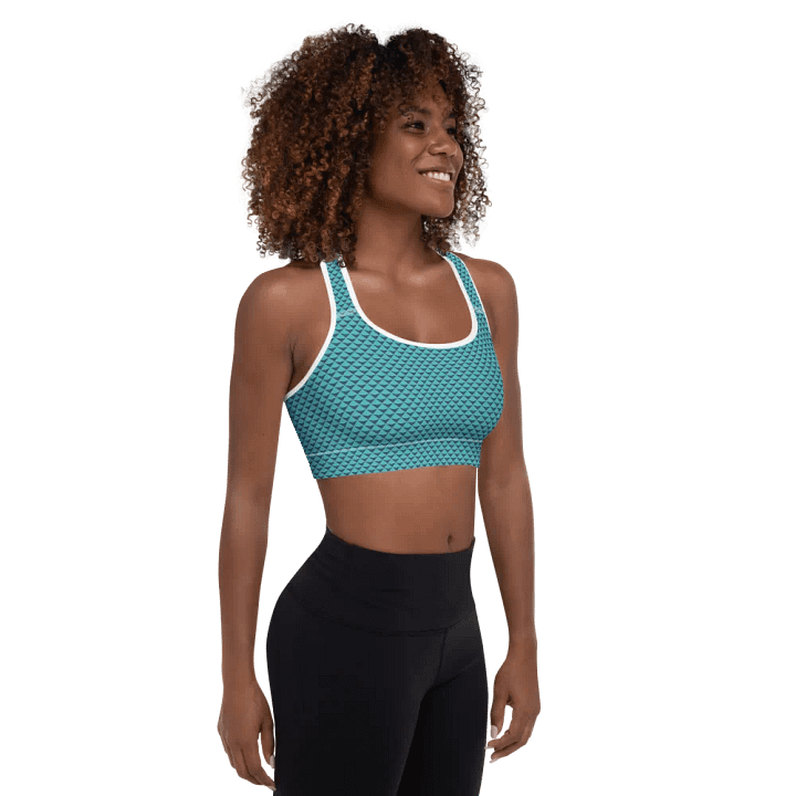 Geometric Waves Padded Sports Bra product image (2)