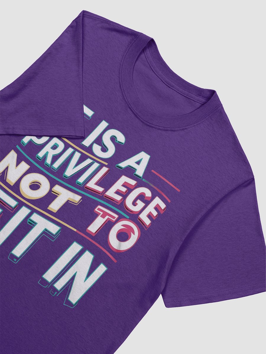 Motivational 'Not To Fit In' T-Shirt | Retro Inspirational Tee for Self Love product image (3)
