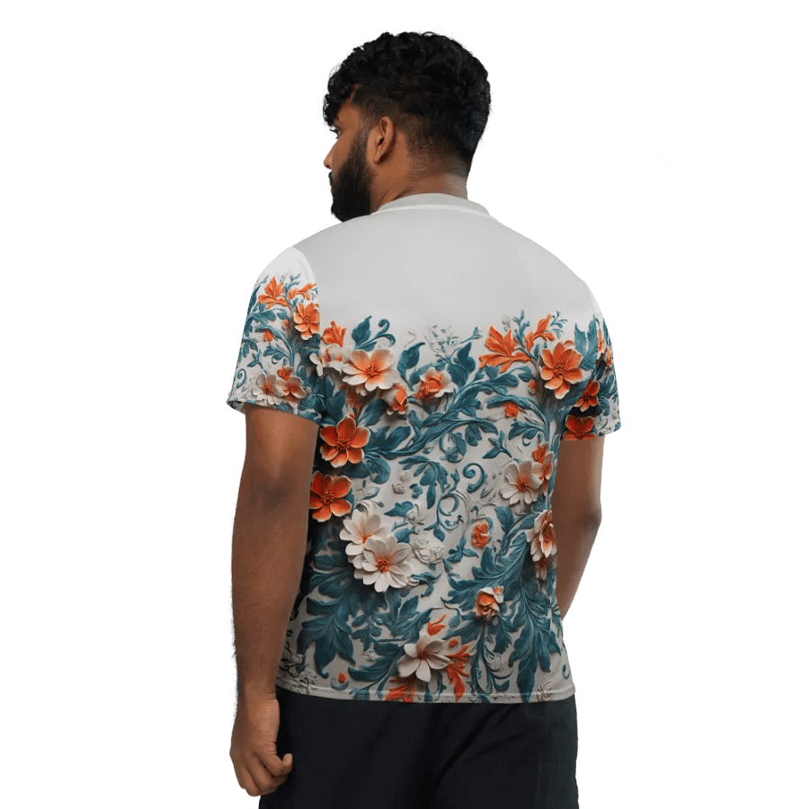 Orange floral design product image (3)