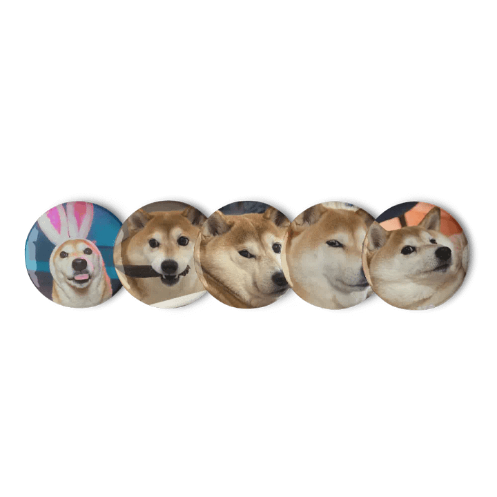 Eevee Bork Pin Badge Set #1 product image (1)