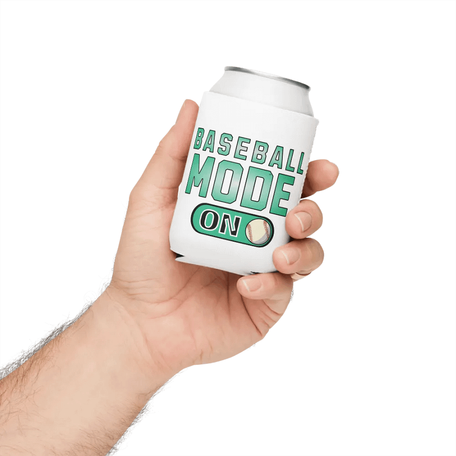 Baseball Mode On Can Cooler product image (4)