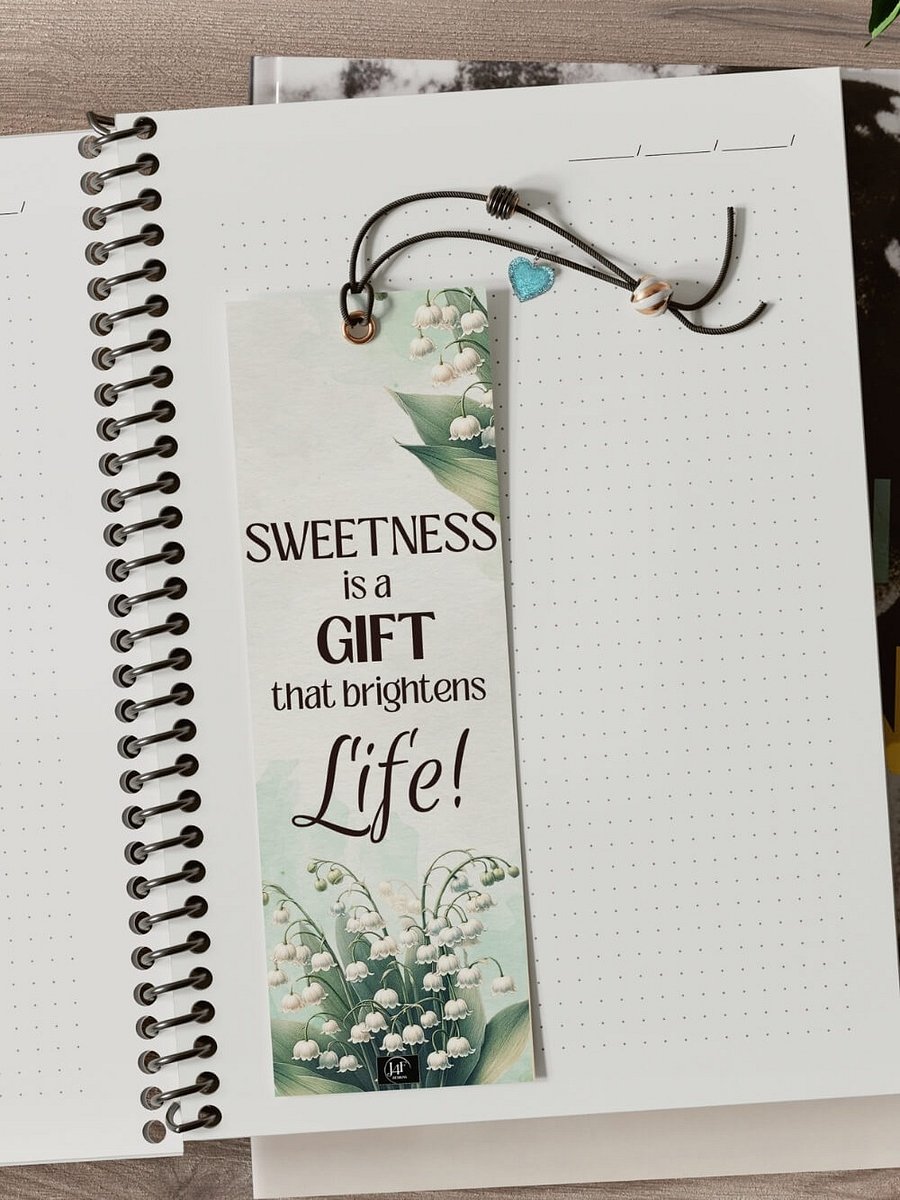 FREE Lily of the Valley Bookmark Printable, Inspirational Sayings With May's Birth Month Flower product image (3)